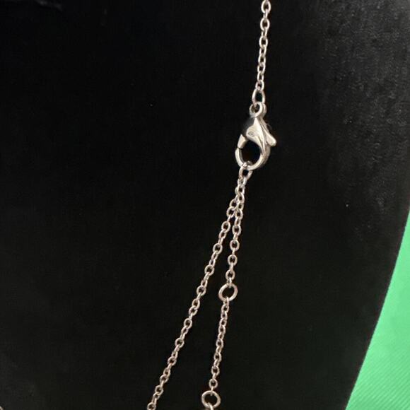 SWAROVSKI SANRIO HELLO KITTY CRYSTAL FACE JET GOLD RIBBON NECKLACE - Picture 11 of 13